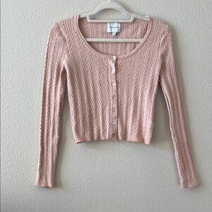 Pink Rose Blush Knit Sweater